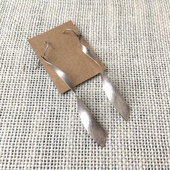 Silver Dangle Earrings - Picture 3 of 4